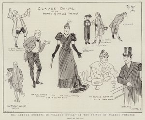 M. Arthur Roberts dans Claude Duval au Prince of Wales